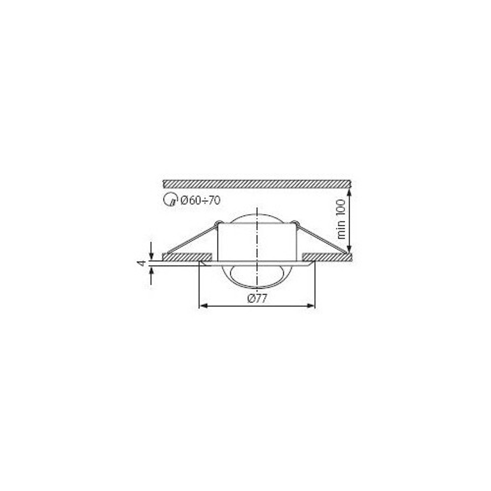 Светильник точечный mr11 KANLUX ULKE CT-2118-C