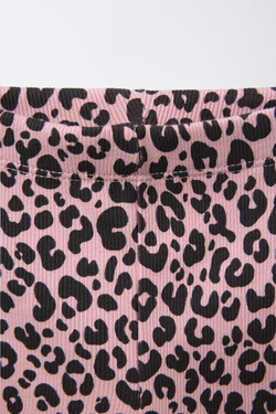 ZARA ШОРТЫ-ВЕЛОСИПЕДКИ В РУБЧИК, ЦВЕТ РОЗОВОГО МЕЛА