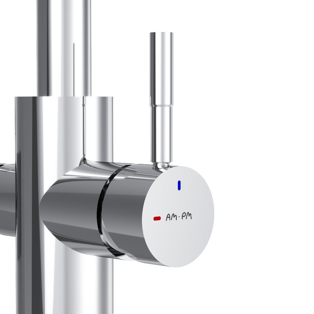 Смеситель для кухни с С-изливом с каналом для питьевой воды, хром AM.PM X-Joy S F85B07700