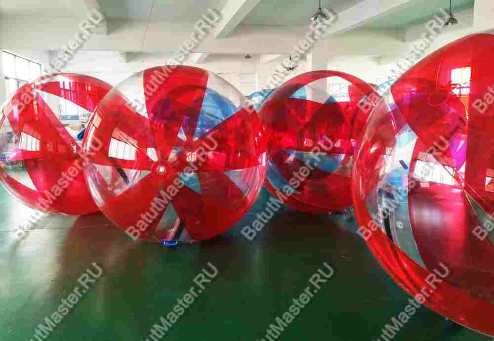 Аттракцион Водный шар ПВХ «Малина» 1,5*1,5*1,5 м
