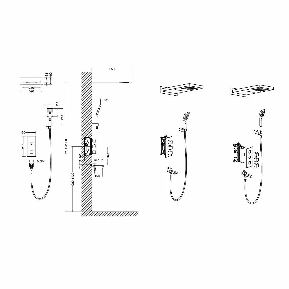 Душевая система Timo Petruma SX-5079/00SM