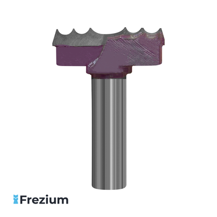 Пазовая фасонная фреза по дереву (38,5x12x5x57)