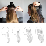 Balmain Hair Couture Искусственные волосы на леске 45 cм Clip-In Weft MH