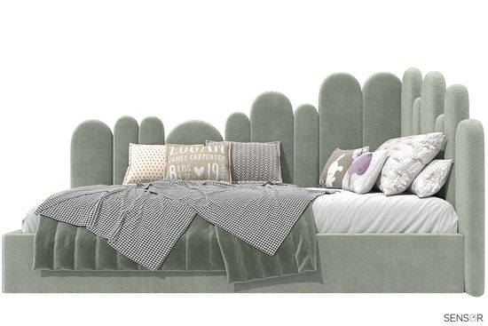 Кровать угловая Савоярди Форма kids - разноуровневая