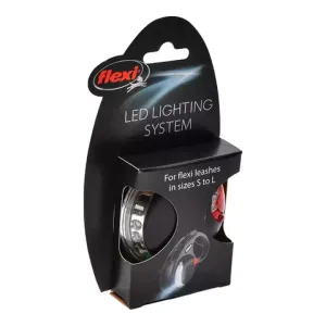 Подсветка на корпус поводка-рулетки Flexi LED Lighting Systeм черный