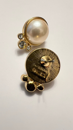 Серьги Liz Claiborne с жемчугом и кристаллами