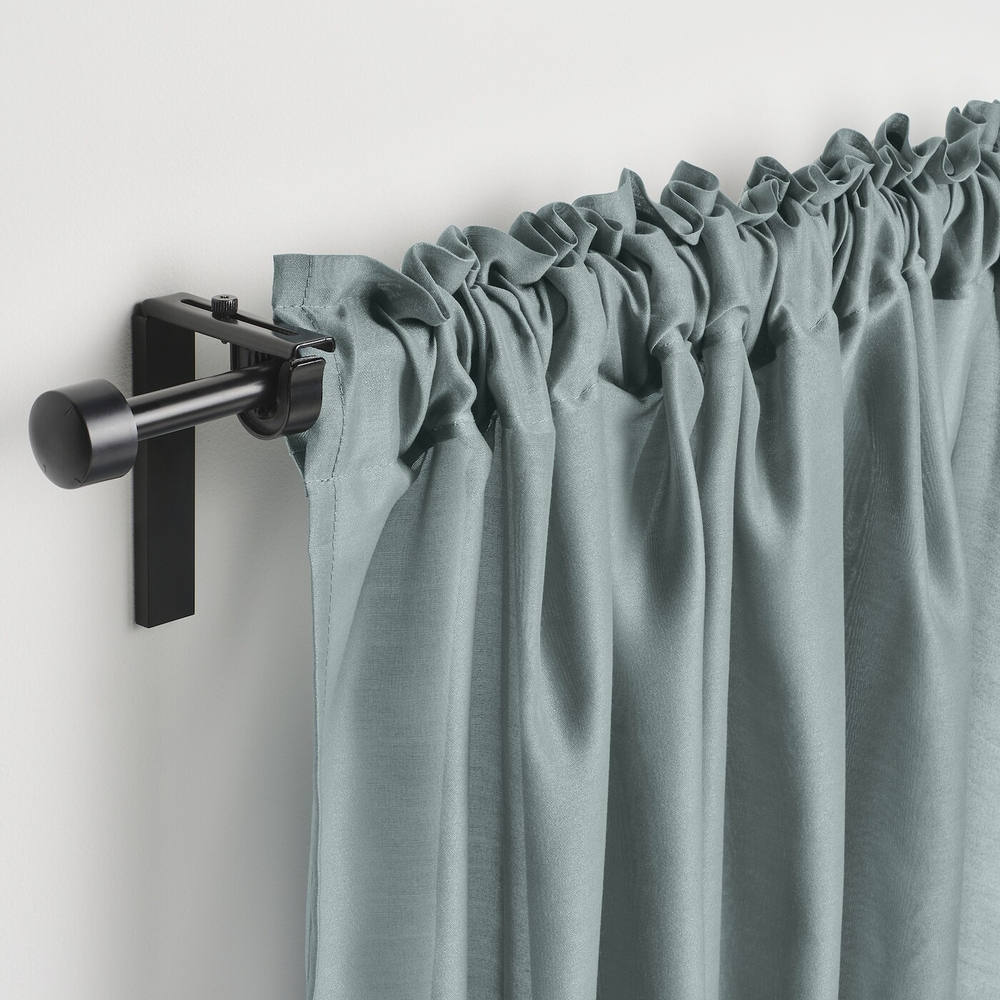 IKEA STENFRÖ  (ИКЕА СТЕНФРÖ)  -  Шторы, 2 шт, на ленте/бирюзовые, 145x300 см