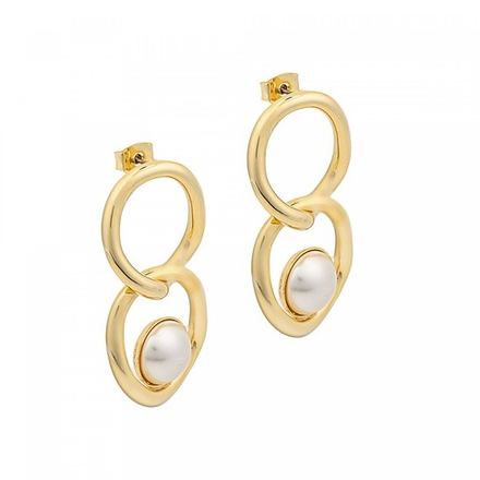 Серьги Fiore Luna Pearl A2006PE-E01.1 BW/G