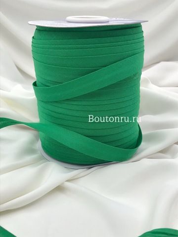 Косая бейка хлопок №060 зеленая GAMMA GK-15C 14-15 мм