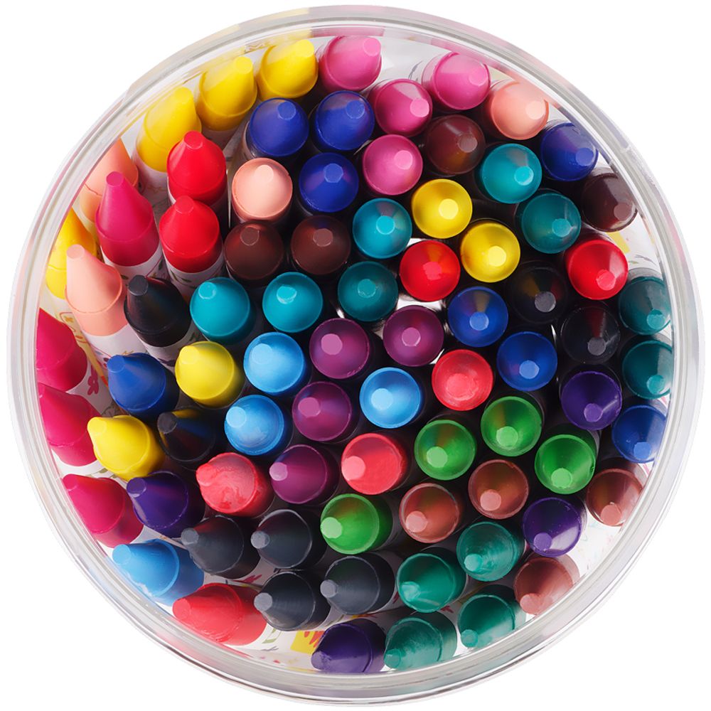 Мелки восковые Мульти-Пульти, 20цв., 80шт., пластиковая туба