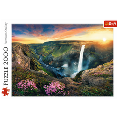 Puzzle "2000" - Háifoss Waterfall, Iceland / 500 px