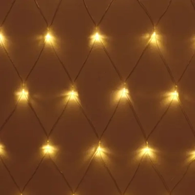 Гирлянда для дома СЕТКА ш2,5*в2,0 м 192 лампы LED, прозр.пров.,8 реж, IP-20, Теплый белый