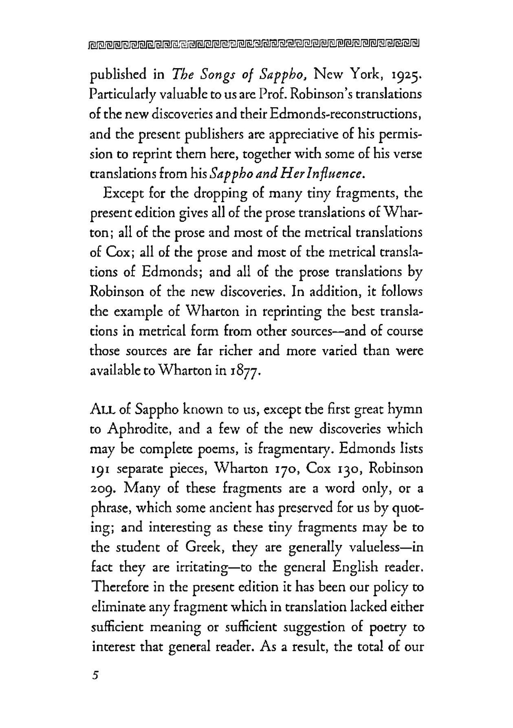 Songs of Sappho in English translation by many poets | Sappho