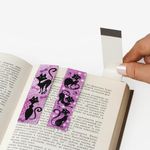 Закладки для книг с магнитом "ГЛАМУР", набор 6 шт., блестки, 25x196 мм, ЮНЛАНДИЯ, 111640