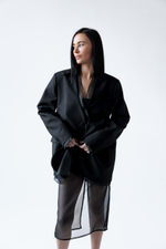 Пиджак апсайклинг с вуалью