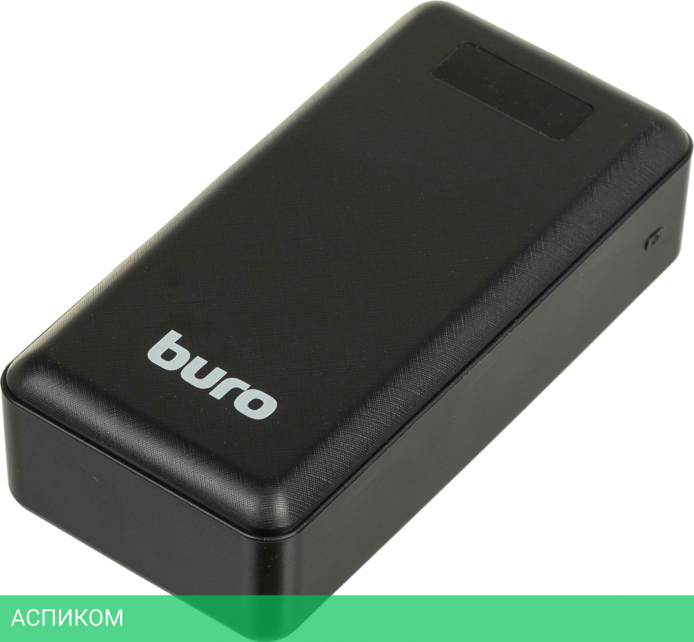 Портативное зарядное устройство Buro BPF30D черный (BPF30D22PBK)
