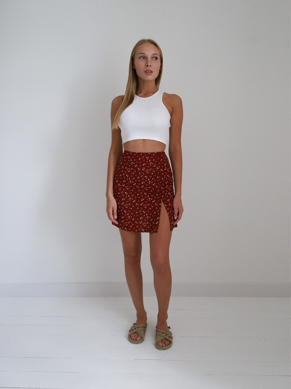 Юбка Polly в цвете марсала