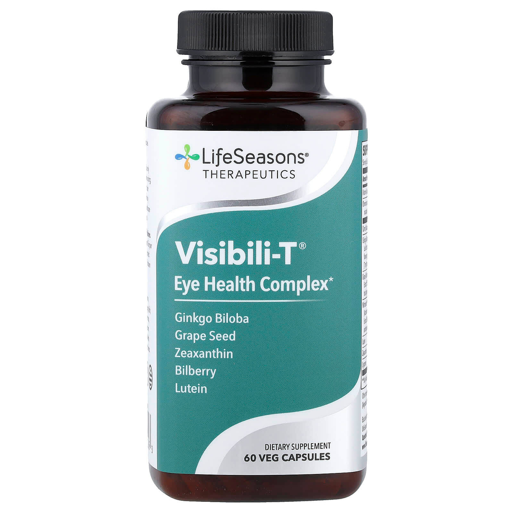 LifeSeasons, Visibili-T®, комплекс для здоровья глаз, 60 растительных капсул