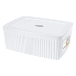 Лоток с крышкой "velvet", 295х225х110 мм, 6,55л (белый)