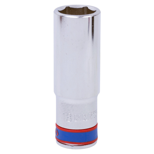 KING TONY (423518M) Головка торцевая глубокая шестигранная 1/2", 18 мм