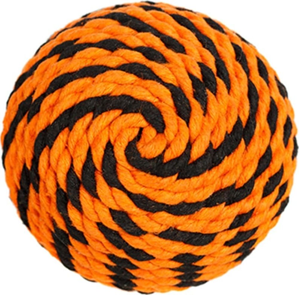 Мяч Броник средний Doglike (оранжевый-черный) ⌀105мм
