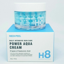 Лифтинг - крем с пептидными капсулами и комплексом гиалуроновых кислот Medi Peel  Power Aqua Cream50 мл.