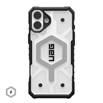 UAG Pathfinder Clear with MagSafe Series Case for Apple iPhone 16 Plus Ice/Silver (Прозрачный)