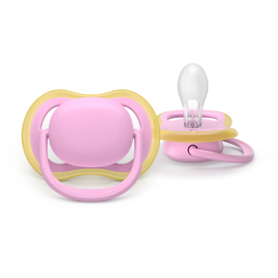 Əmzik\  Ultra air soother, 6-18m, pink/green girl, 2-pack