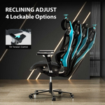 Эргономичное компьютерное кресло (для геймеров) Eureka TYPHON, Blue (ERK-GC05-BU)