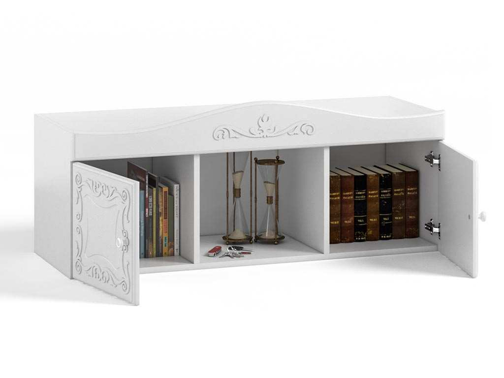 Полка навесная Италия ИТ-13 белое дерево