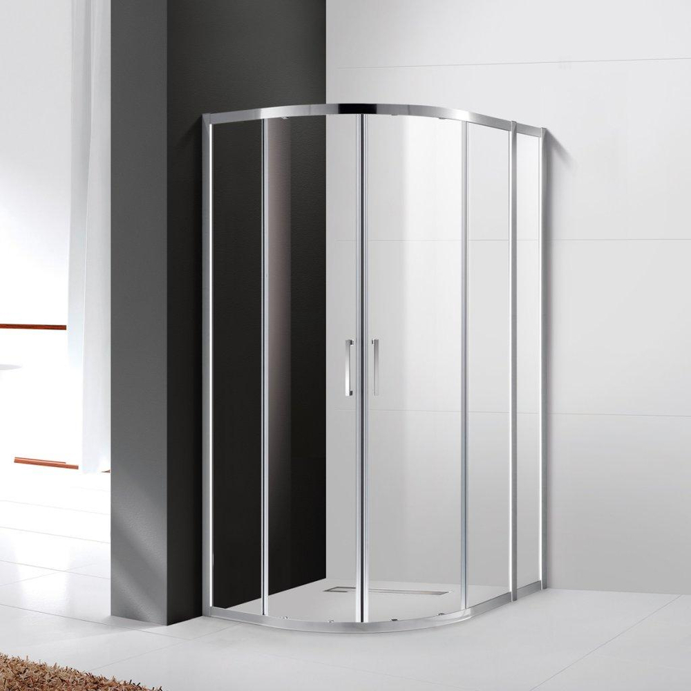 Душевой уголок Cezares MOLVENO-RH-2-100/80-C-Cr-IV, 100х80х195, профиль хром, стекло прозрачное