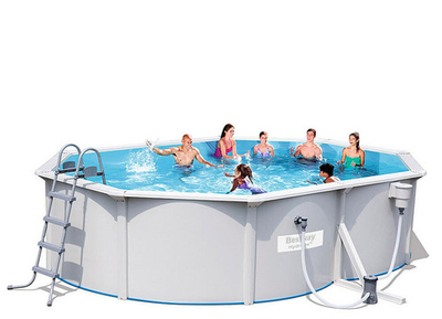 Стальной овальный бассейн Hydrium Oval Pool Set 500х360х120см