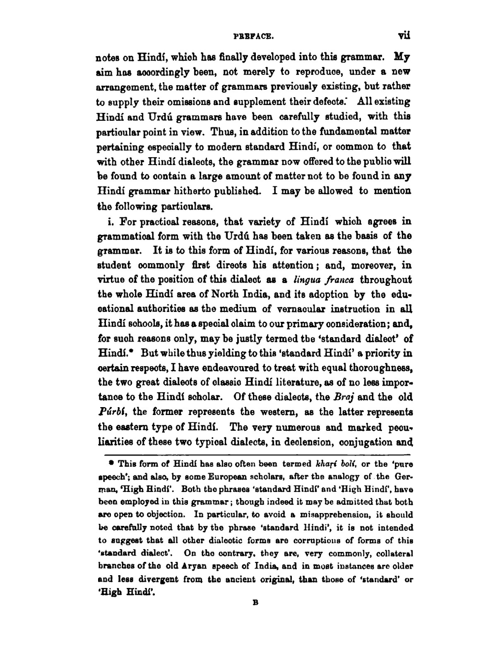 A Grammar of the Hindi Language. In Which Are Treated the Standard Hindí, Braj, and the Eastern Hindí of the Rámáyan of Tulsí Dás | Samuel Henry Kellogg