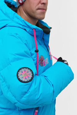 КУРТКА МУЖСКАЯ ПУХОВАЯ VIRUS BATZZILLA INDI С ПРИНТОМ БУДДА