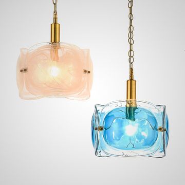 Дизайнерский подвесной светильник из цветного стекла TRINO