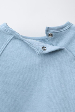 ZARA КОМПЛЕКТ ИЗ ТОЛСТОВКИ И БРЮК-ДЖОГГЕРОВ, ГОЛУБОЙ