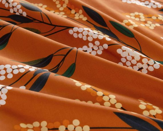 Фрида (оранж) КПБ сатин 1.6