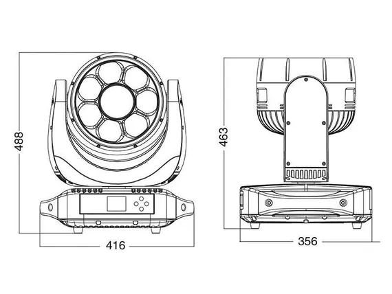 SILVER STAR NEPTUNE 400 FX WASH [SS671XCEM] вращающаяся голова Wash, 280Вт