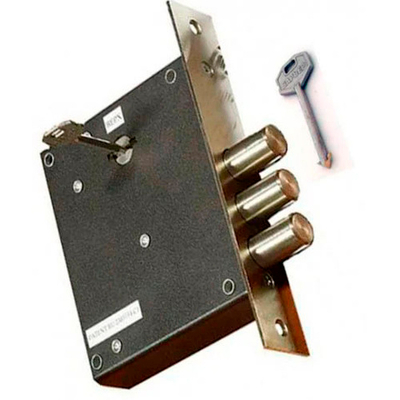 Замок Петербург врезной Барьер-Премьер, левый, монтажный ключ