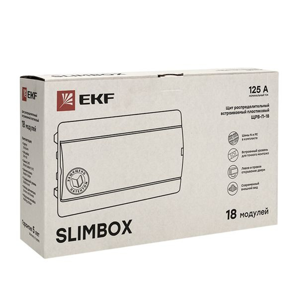 Щит распред. встраиваемый ЩРВ-П-18 "SlimBox" IP41 EKF