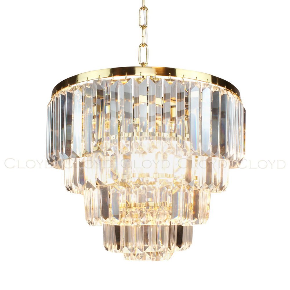 Люстра Cloyd ORDINAL-B C4 / Ø40 см - золото (арт.10803)