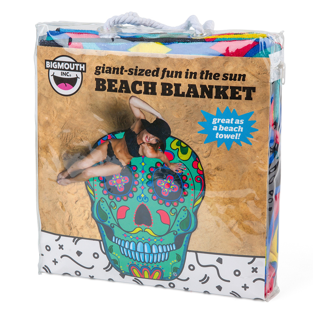Покрывало пляжное sugar skull
