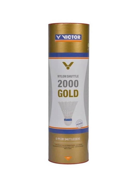 Бадминтонные воланы Victor 2000 Gold 6P - белые