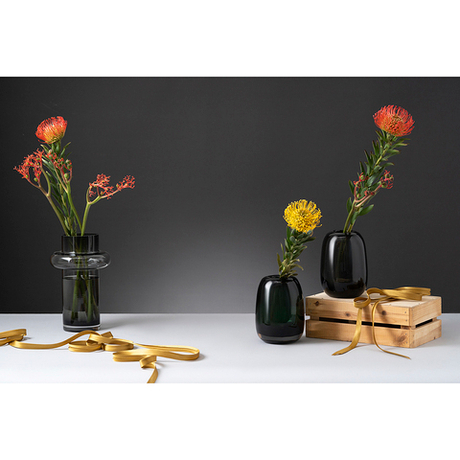 Ваза для цветов 26см Bergenson Bjorn Vayr серая