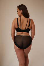 Бюстгальтер-топ со съемными стрепами (Размер: 85E) (Цвет: черный)