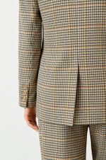 1808 Жакет женский (пепельно-бежевый клетка 2)