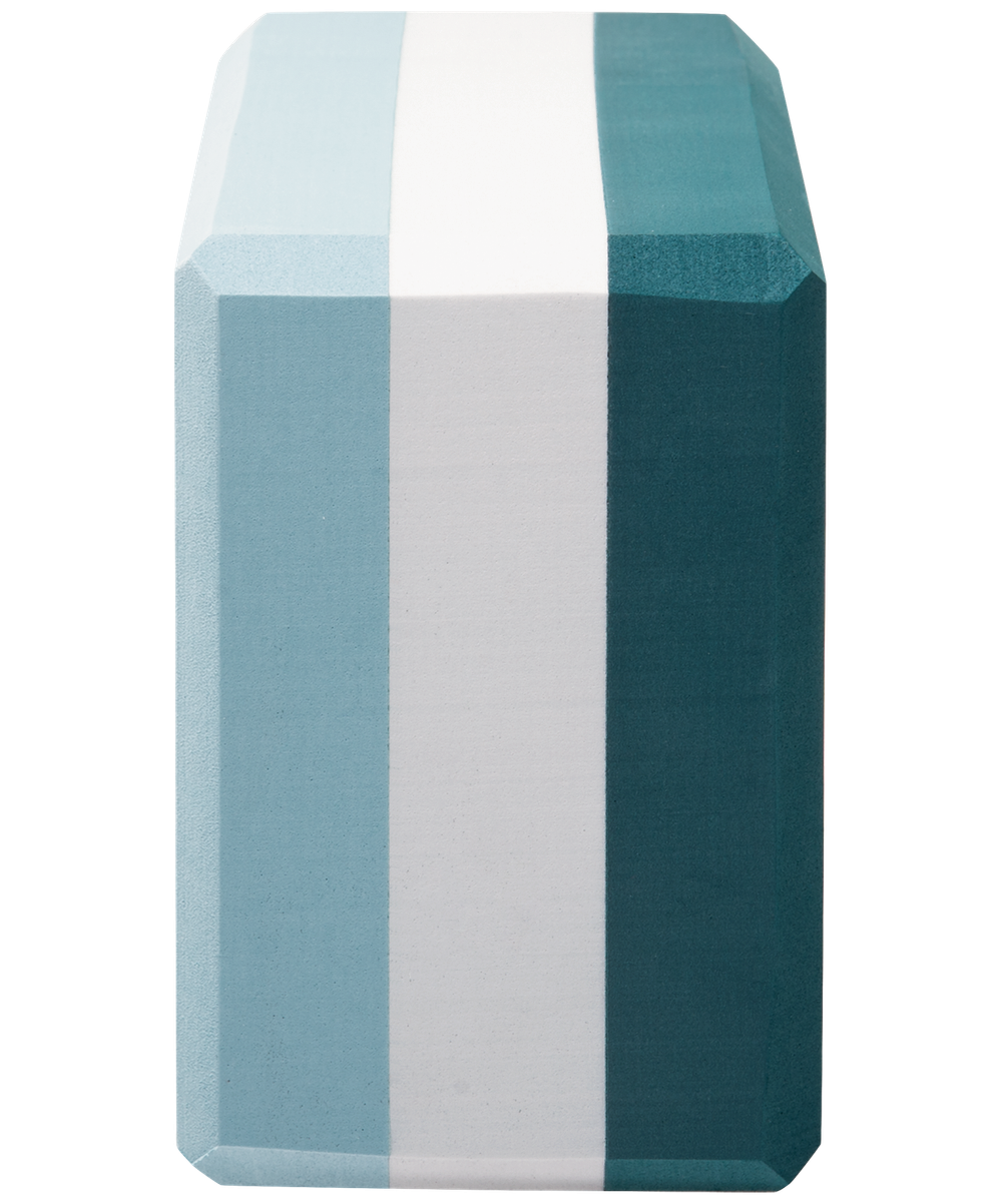 Блок для йоги YB-201 EVA, изумрудная радуга