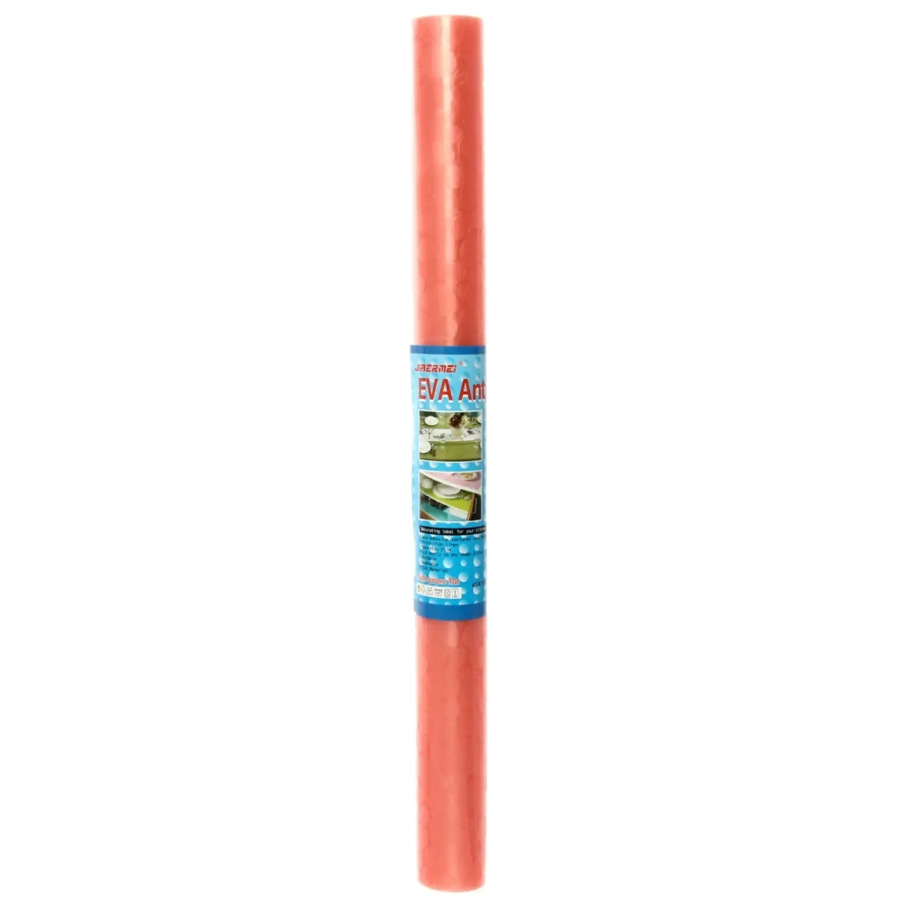 Коврик для кухонных ящиков в рулоне 45*150см «Камушки» коралловый