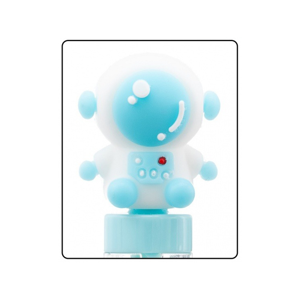 Ластик Basir, выдвижной автоматический, серия "Космонавт", прозрачный цветной корпус с игрушкой