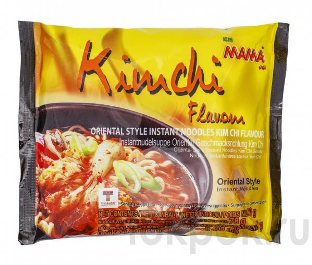 Лапша со вкусом кимчи МАМА, 90 гр